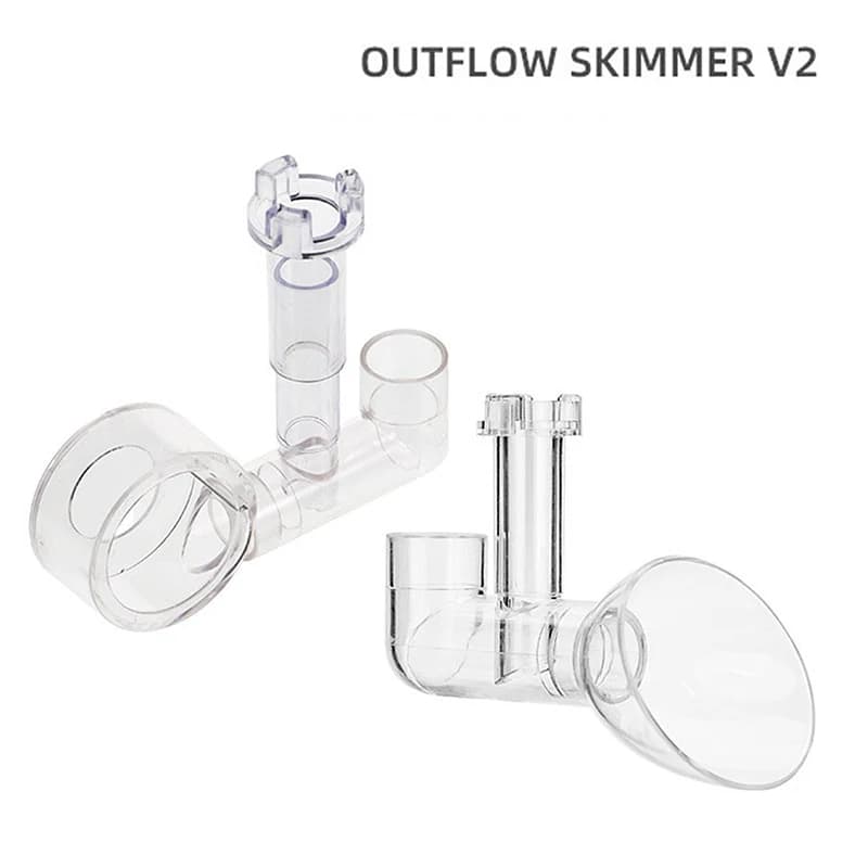 Fish Tank Decor for Akvarium; Aquarium Lily Outlet and Skimmer; Supplies for Filtered Fishbowls.