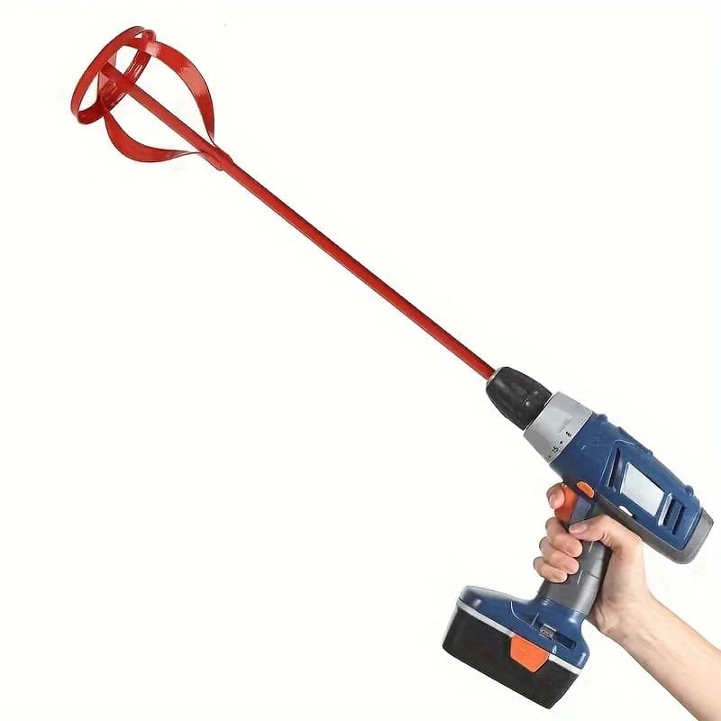 1Pc Hexagonal Shaft Gypsum Paint Mixer Accessories, Electric Drill Stirring Paddle, Multi-Functional Filler Cement Mortar Stirr