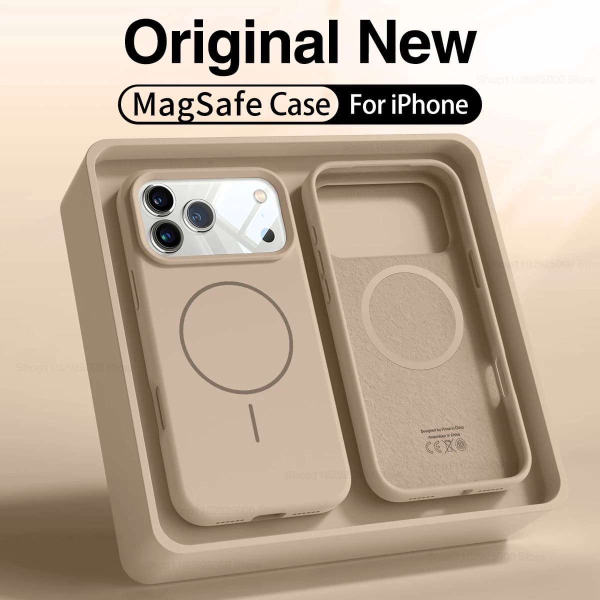 Magnetic Original Liquid Silicone Case For iPhone 12 13 14 15 16 17 Pro Max For Magsafe Cases For iPhone 17 Air Phone Back Cover