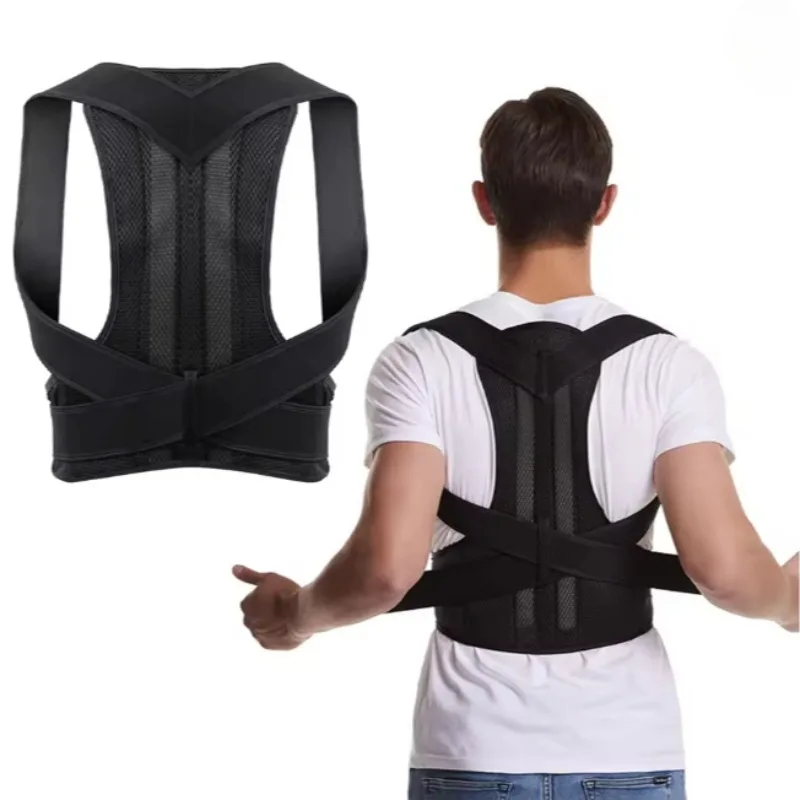 Back Brace Posture Corrector for Women & Men, Adjustable Back Lumbar Support Belt Shoulder Posture Support for Improve Scoliosis