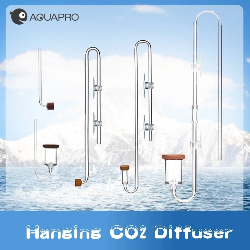 Aquarium CO2 Diffuser Bubble Counter Mini Fish Tank Sprayer Cans Carbon Dioxide Accessories Fishbowl Supplies Akvarium Filter