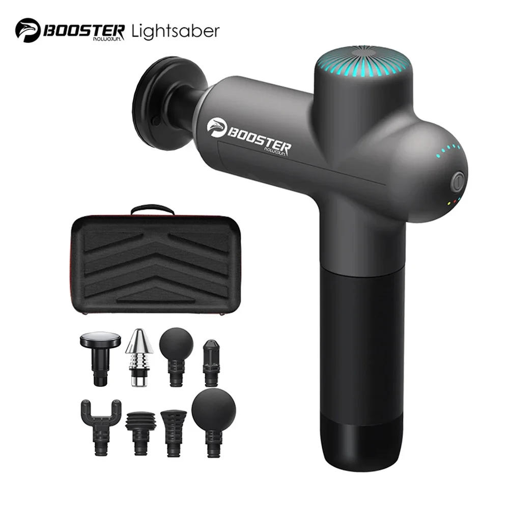 Booster Massage Gun Electric Neck Massager 7.4V Smart Hit Fascia Gun for Body Massage Relaxation Fitness Electric Muscle Massag