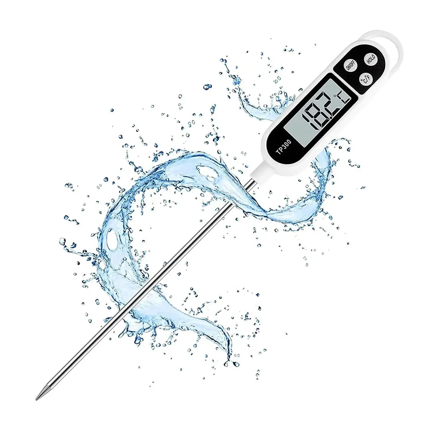 Digital Kitchen Thermometer Instant Read Meat Temperature Probe for Cooking BBQ Food LCD Display